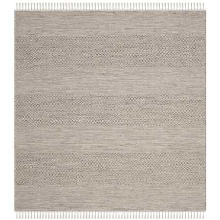 Safavieh Montauk Hand Woven Square Rug Ivory & Steel Grey - 4 x 4 ft. MTK330M-4SQ